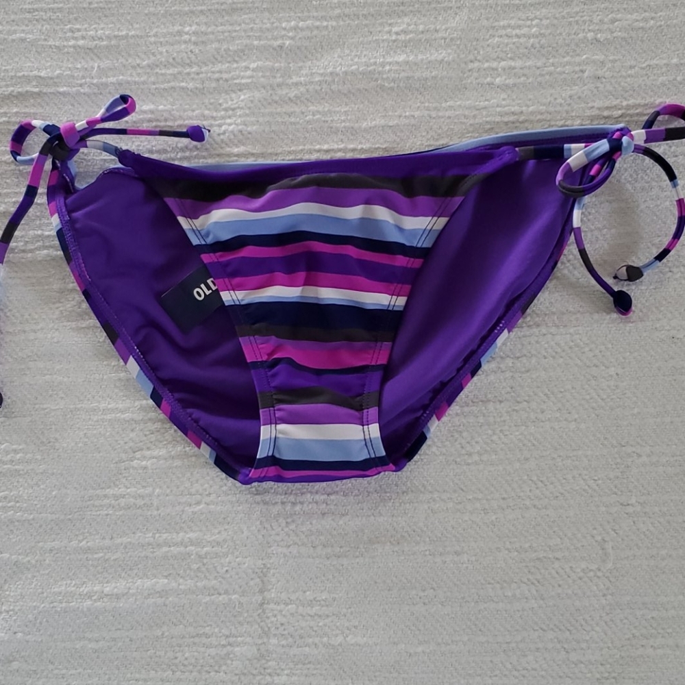 Purple bikini bottoms bathing suit NWT New